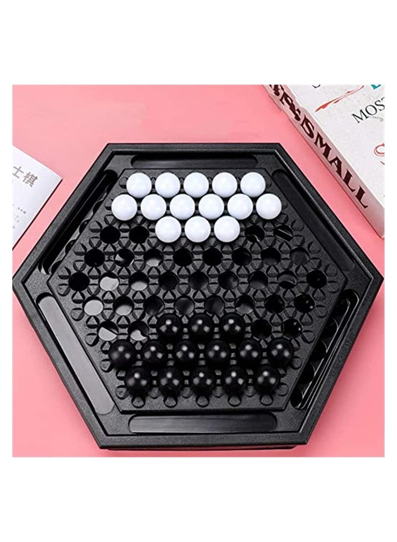 Abalone Marble Strategy Game Winner Board Games Toys Table Desktop Chess Battle Indoor Outdoor Yard Garden Games Party Interactive Educational Game Toys, for Adults Kids