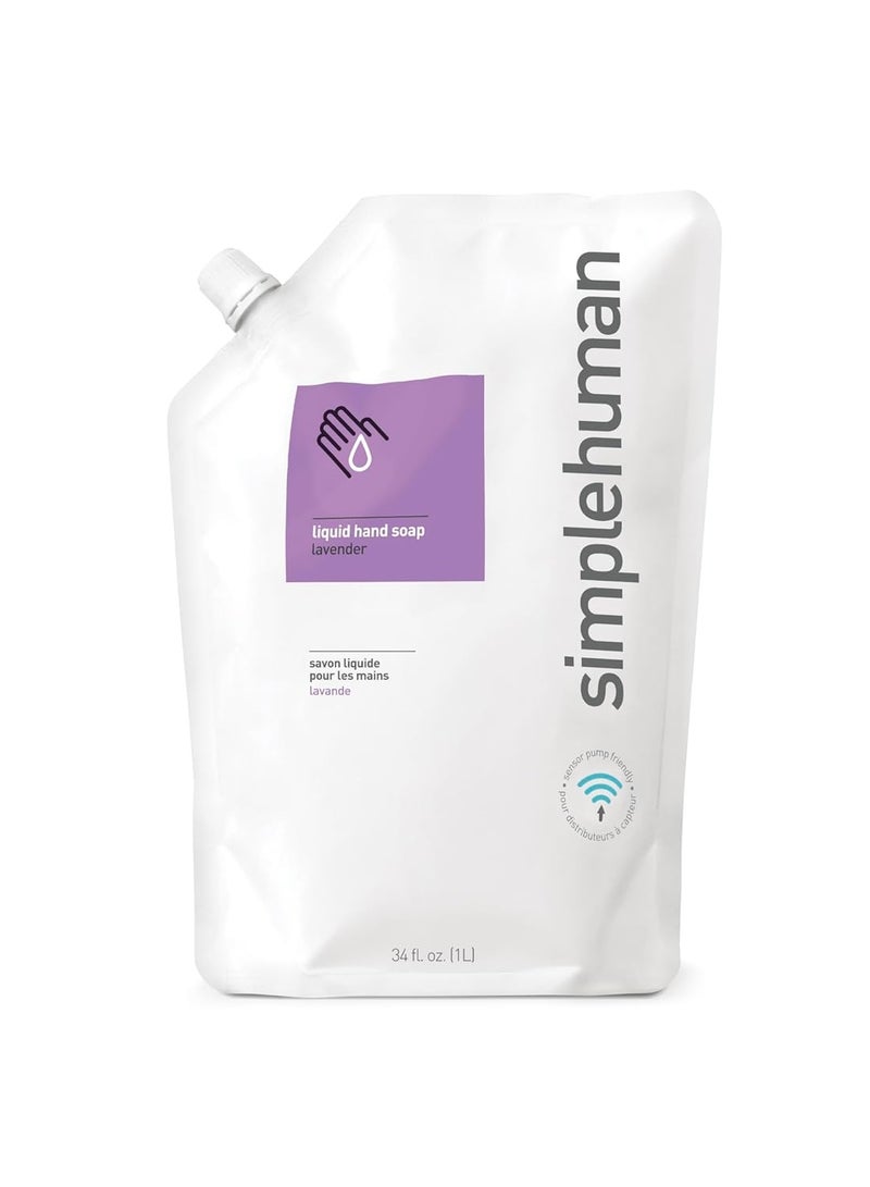 simplehuman Lavender Moisturizing Liquid Hand Soap Refill Pouch, 34 Fl. Oz.