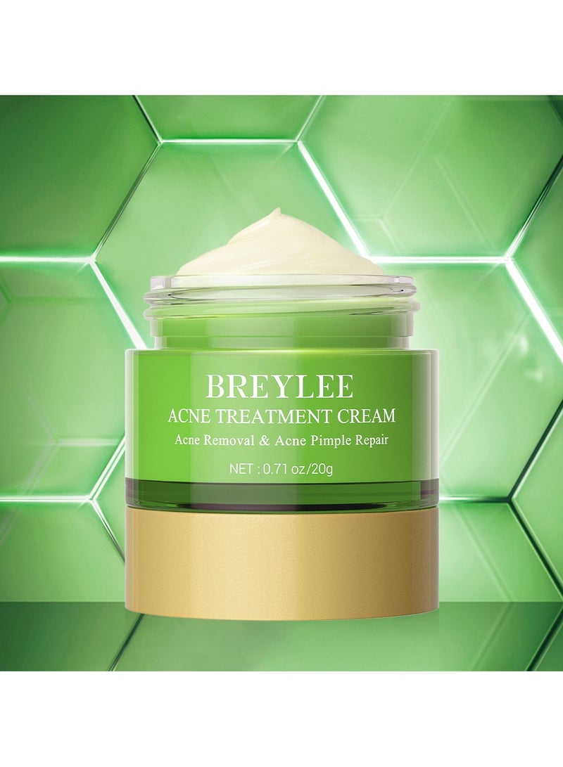 BREYLEE Tea Tree Acne Cream Moisturizing Acne Marks Essence Cream
