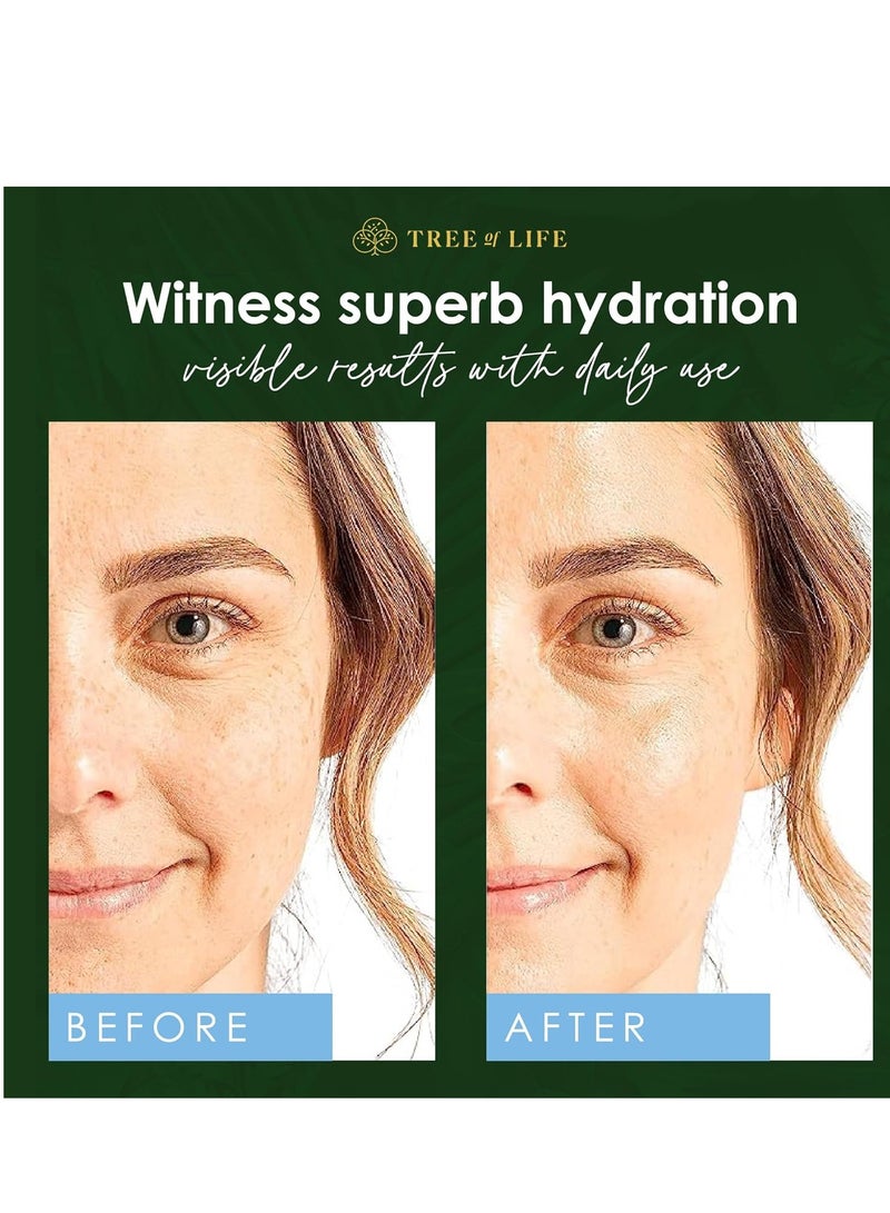 Tree of Life Facial Serum for Face, Brightening, Firming, Hydrating, Dry Skin, Dermatologist Tested - Hyaluronic Acid Serum