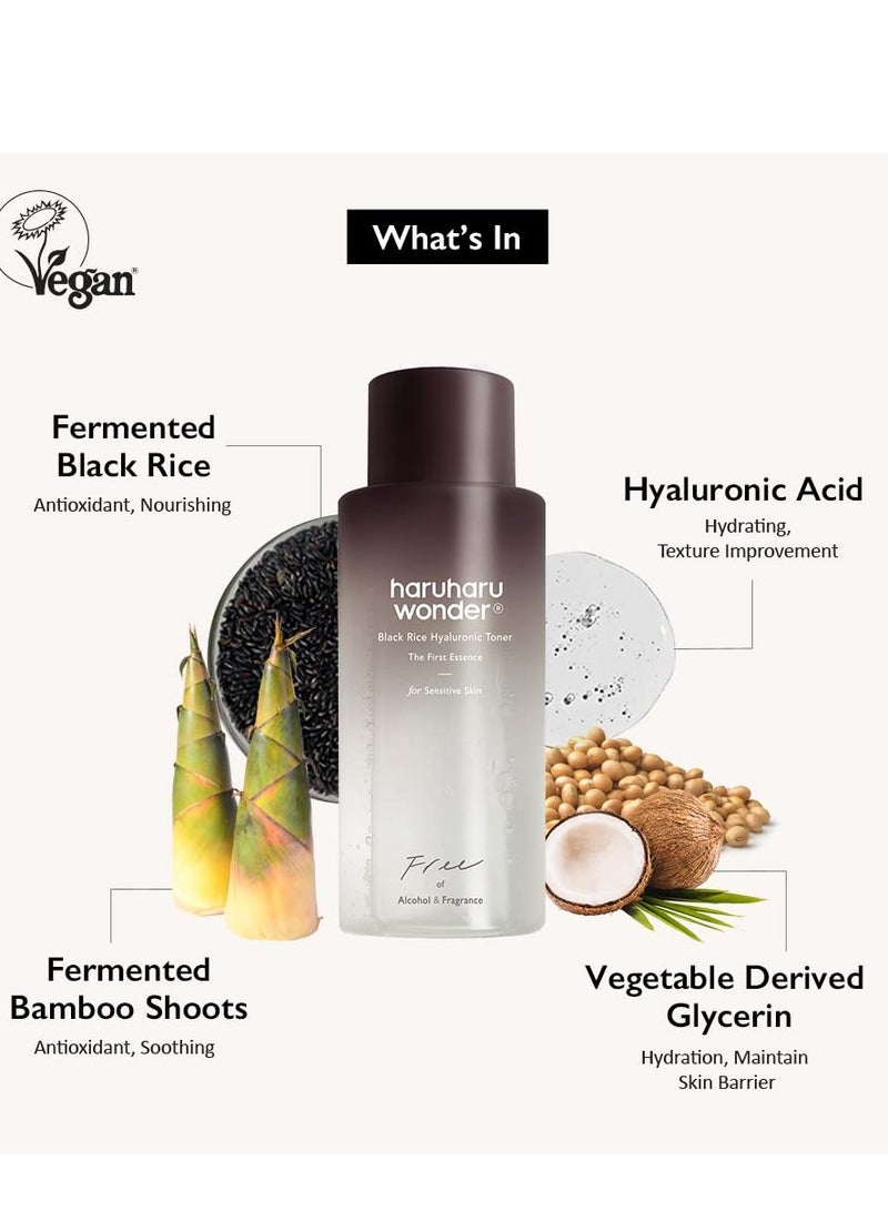 Haruharu Wonder Black Rice Hyaluronic Toner for Sensitive Skin 150ml