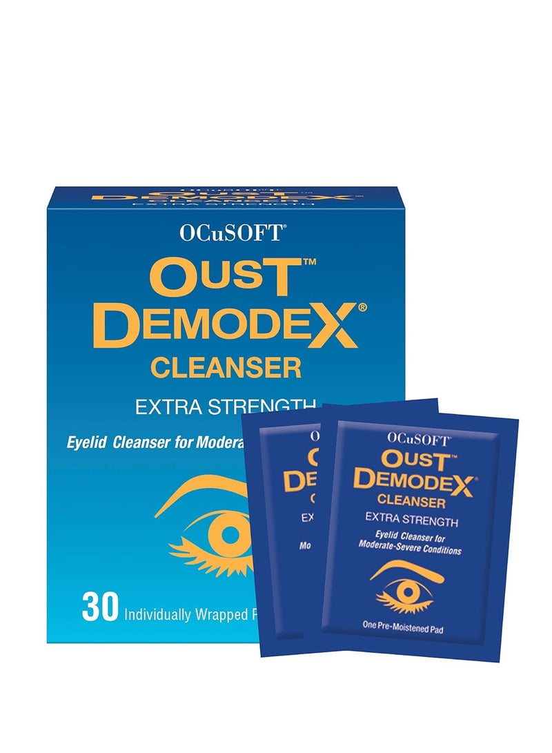 Oust Demodex Cleanser Pre-Moistened Pads 30ct