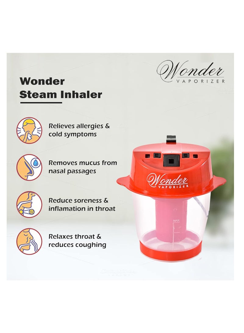 Steam Inhaler Sauna Vaporizer for Blackheads Removal, Cold & Cough, Rejuvenate Skin for Youthful Complexion, Helps in Breathing Disorders, Face Humidifier