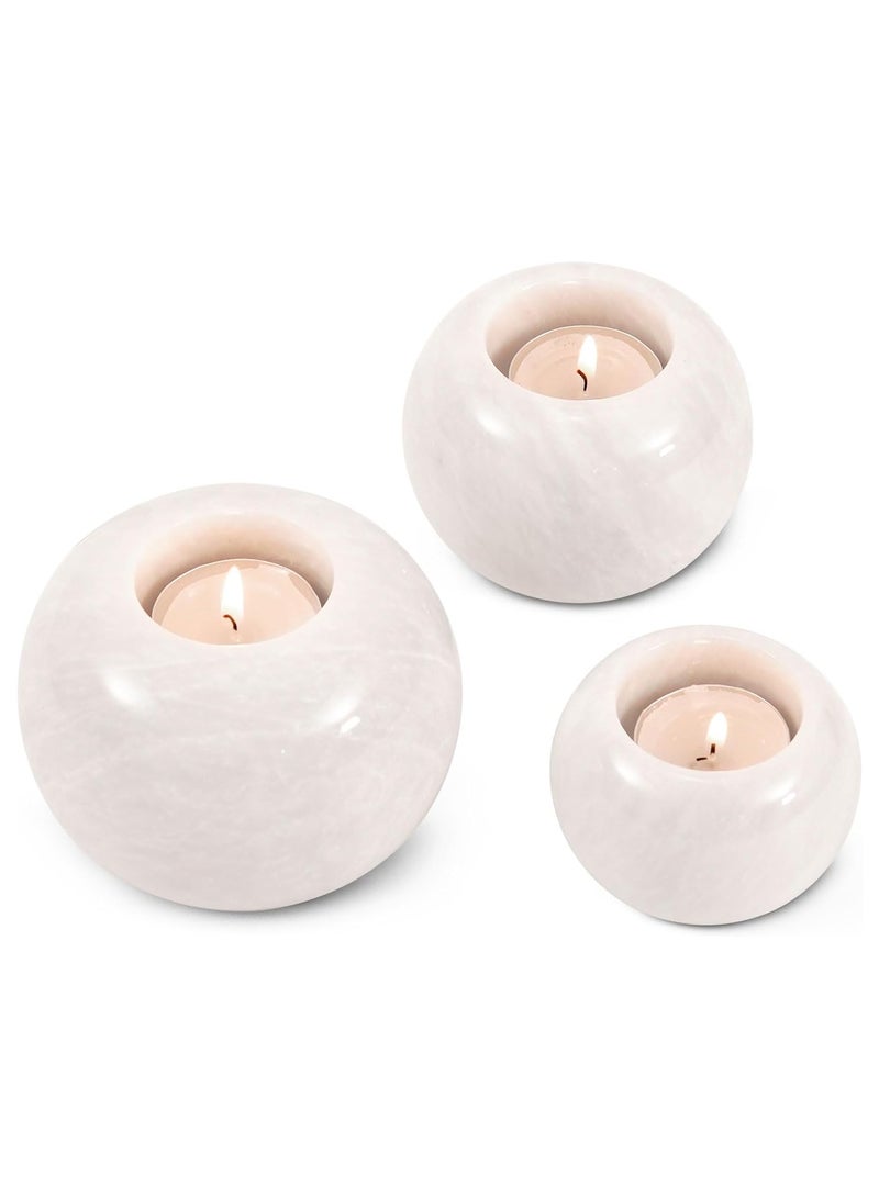 White Marble Tealight Candle Holder | 4