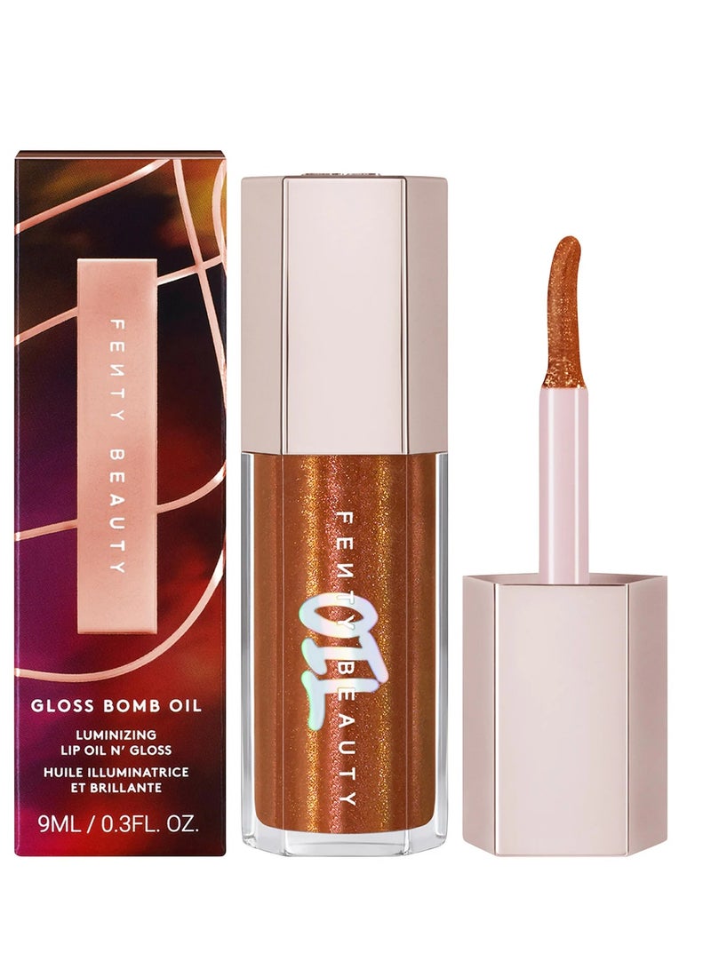Gloss B*mb Oil Luminizing Lip Oil 'N Gloss- Fro$ted Bunz, 9ml