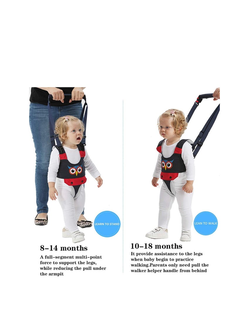 Baby Walker Handheld Kids Toddler Walking Harness Helper Assistant Protective Belt Child Activity Walker Adjustable Standing Up Walking Learning Helper for Toddler 7 24 Month Blue