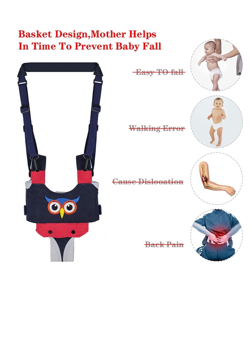 Baby Walker Handheld Kids Toddler Walking Harness Helper Assistant Protective Belt Child Activity Walker Adjustable Standing Up Walking Learning Helper for Toddler 7 24 Month Blue