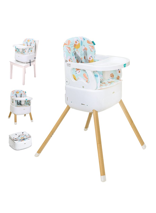 4-In-1 HiteRite Convertible Baby Booster Dining Highchair  - Green