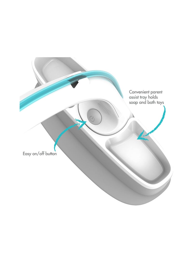 The First Years Rain Shower Baby Bathtub Includes Convertible Bathtub And Sling With Soothing Spray