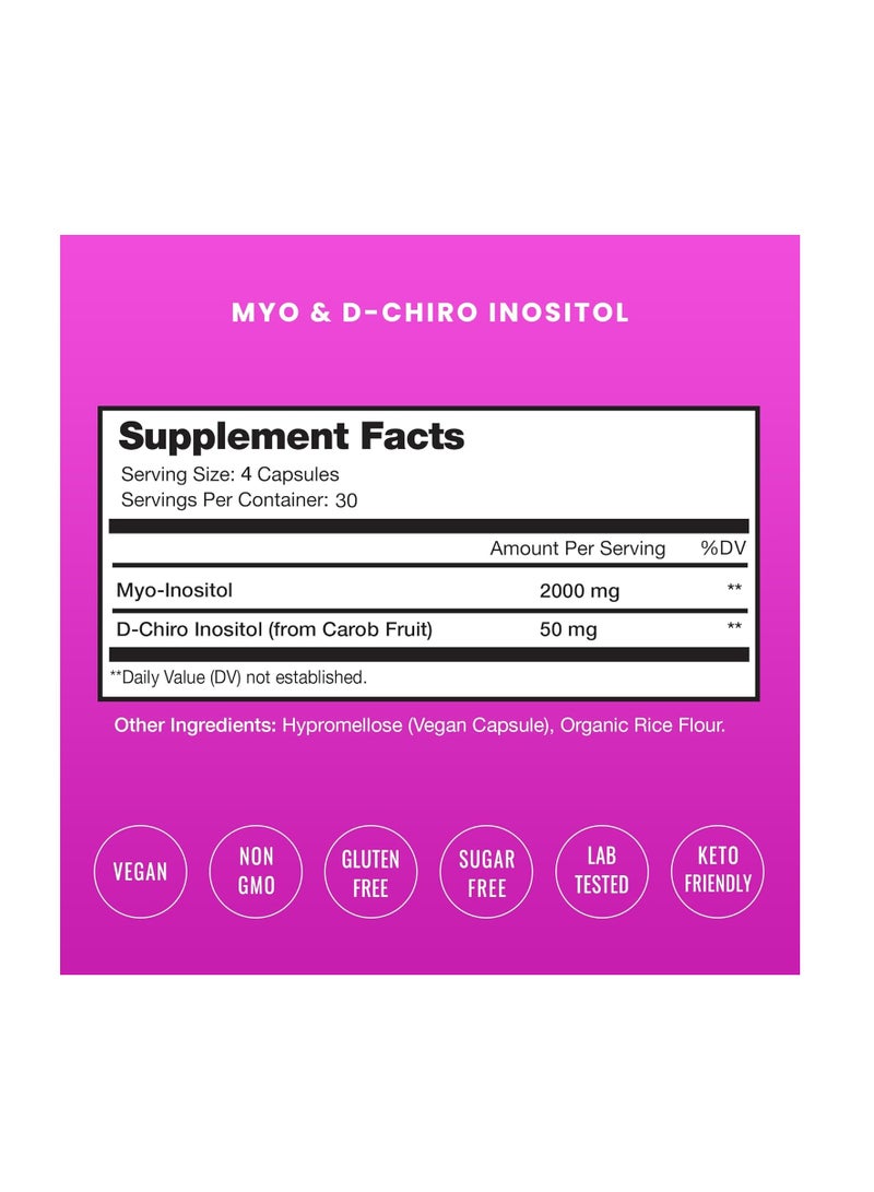 myo & d-chiro inositol 40:1 ratio 120caps