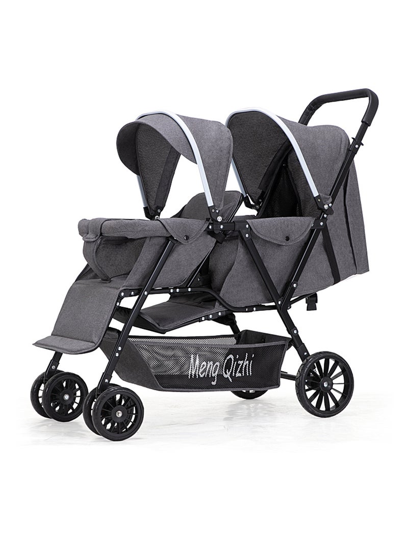 Multifunctional Twin Strollers, Lightweight Travel Stroller, Easy To Fold, Twin Double Strollers From Birth To 24 Months