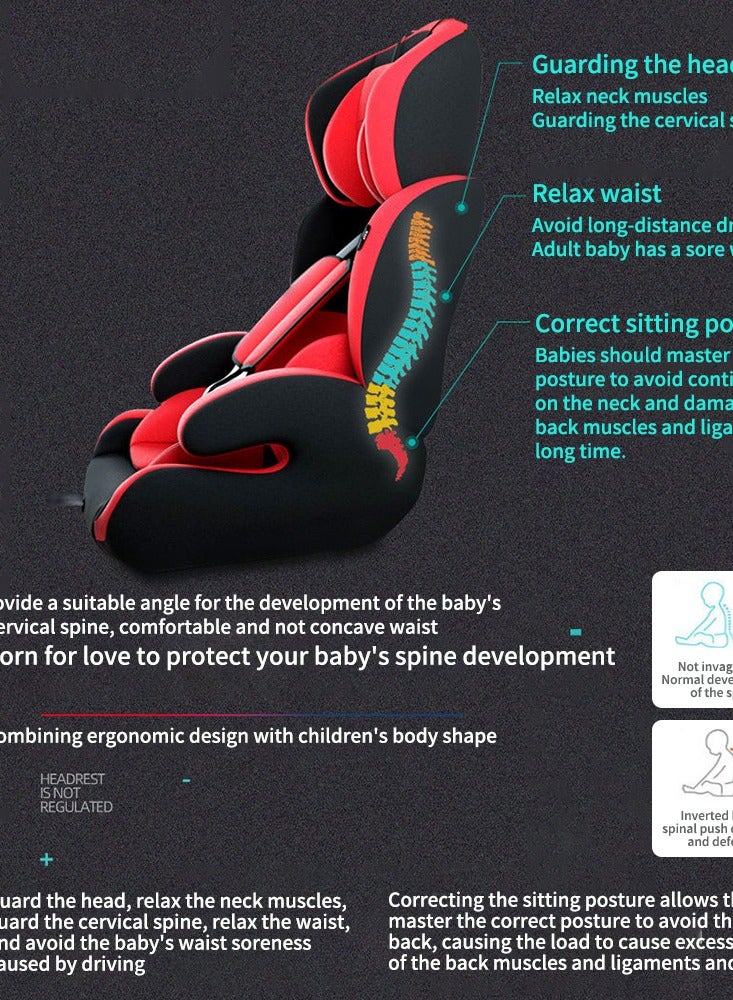 Multifunctonal Baby Car Seat Removable Safety Seat for Child From 0 Months to 12 Years