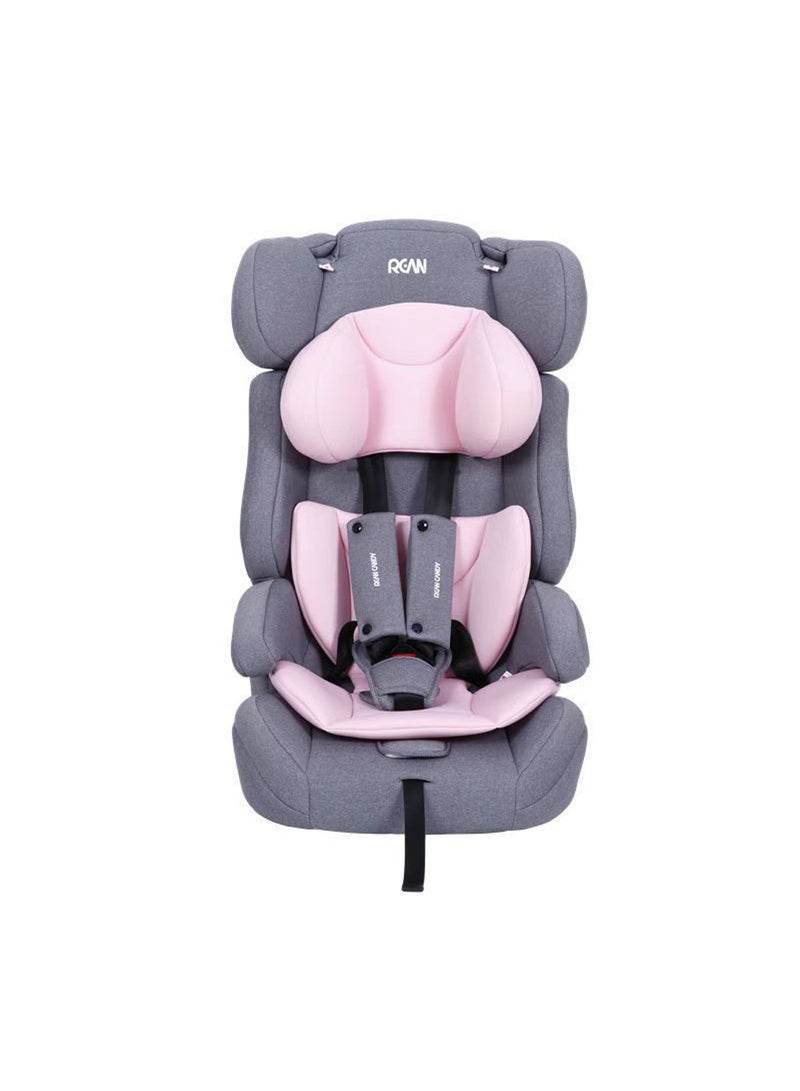 Child Safety Seat Portable Folding Baby Car Seat with Heightening Pad from 9 Months to 12 Years