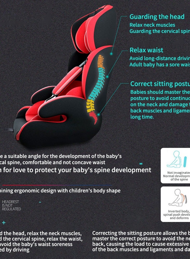 Multifunctonal Baby Car Seat Removable Safety Seat for Child From 0 Months to 12 Years