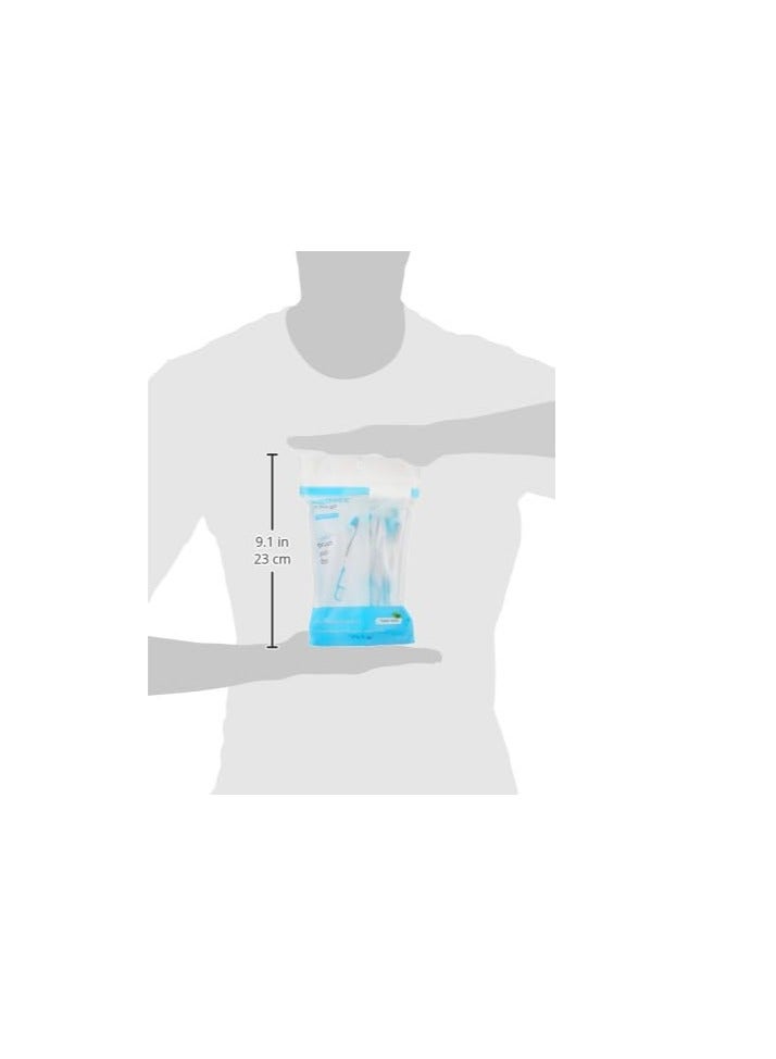 Brushee - The Evolution of Oral Care | 4-in-1 Tool (Paste + Brush + Floss + Pick) | Individually Wrapped | Disposable | Prepasted Travel Toothbrushes | Small Adult Toothbrush - (24-Pack)