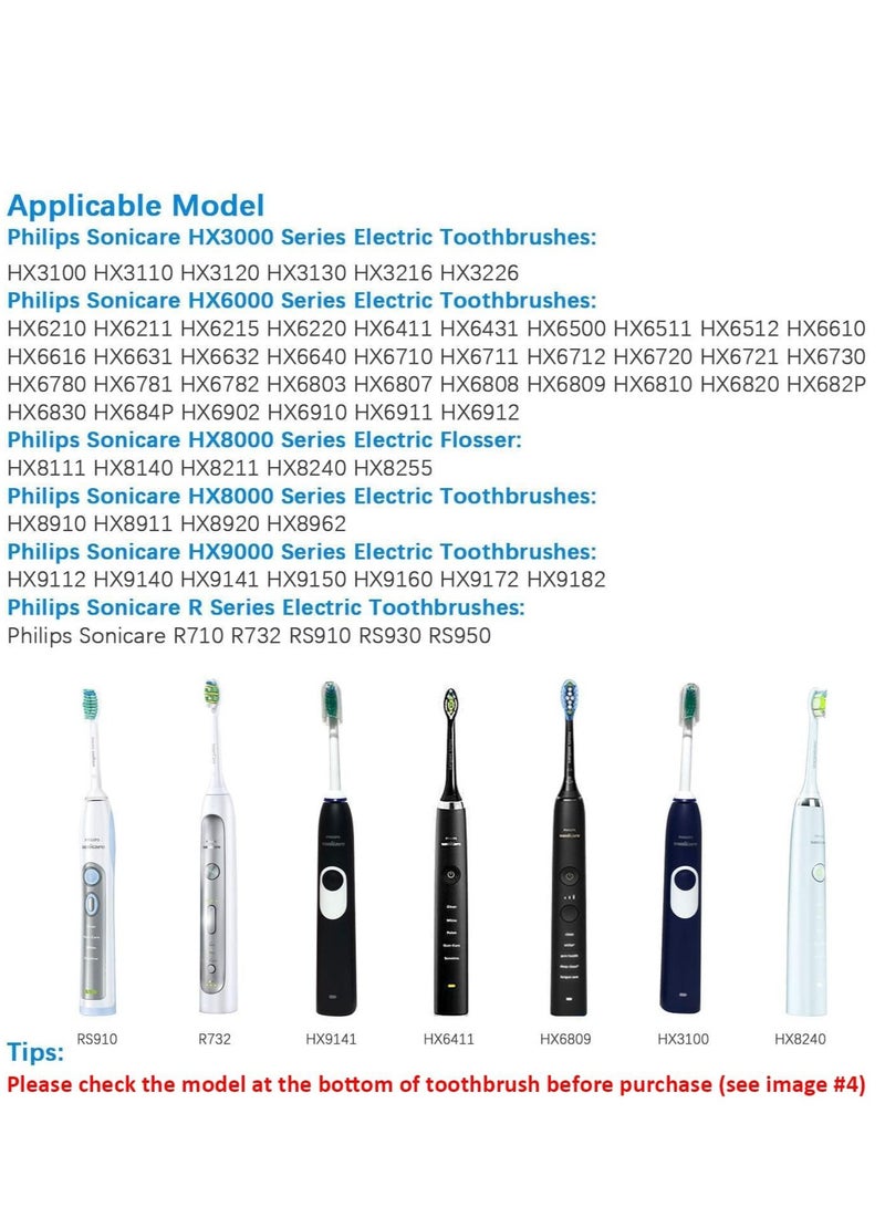 Replacement Charger Base for Philips Sonicare Electric Toothbrush HX6100, Travel Charger for Philips Sonicare HX3000 / HX6000 / HX8000 / HX9000 Series