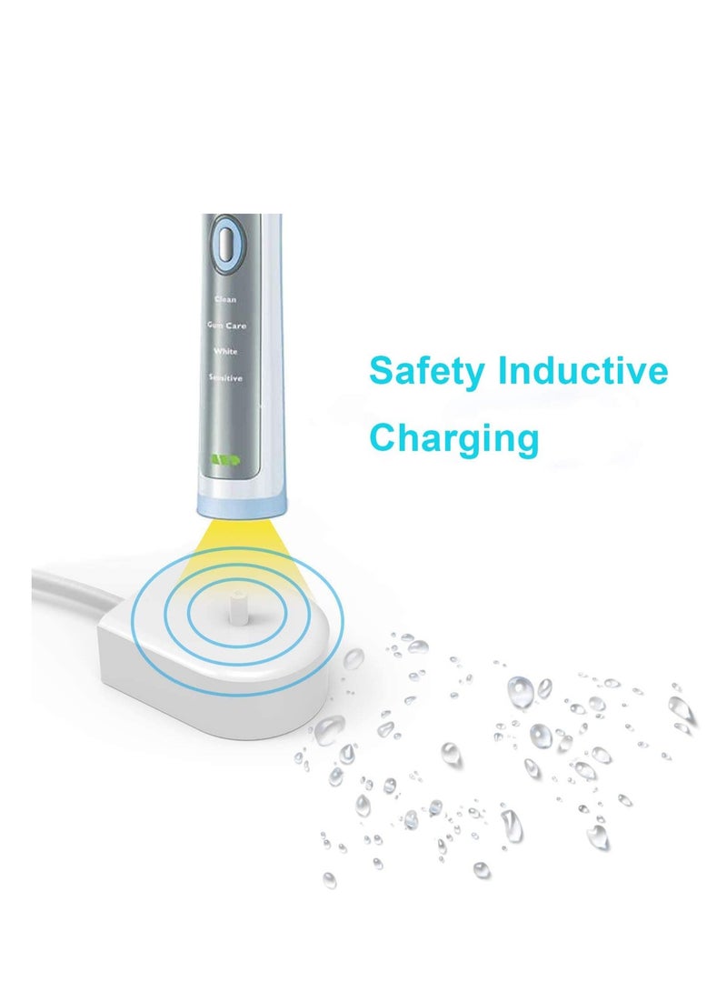 Replacement Charger Base for Philips Sonicare Electric Toothbrush HX6100, Travel Charger for Philips Sonicare HX3000 / HX6000 / HX8000 / HX9000 Series