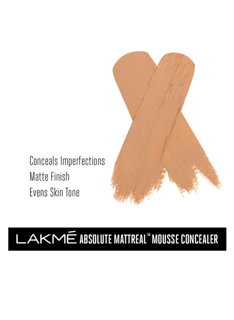 Lakme Absolute Mattereal Mousse Concealer 02 Natural 9 g