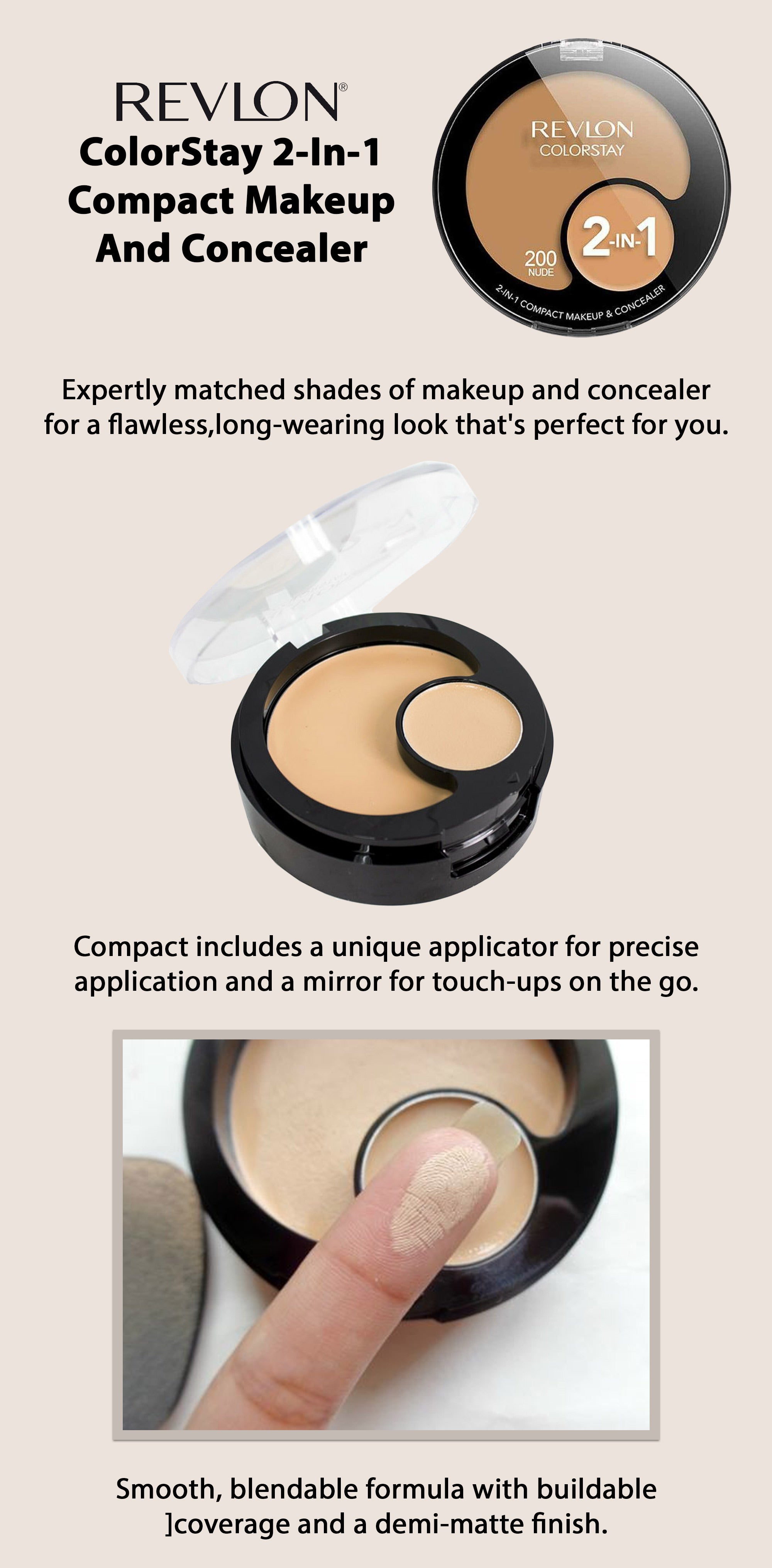 ColorStay 2-In-1 Compact Makeup And Concealer Nude