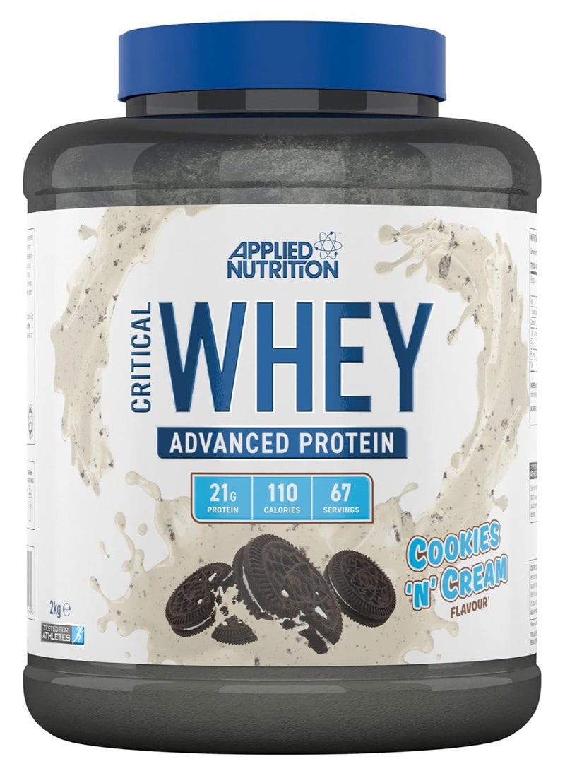 Critical Whey 2 Kg Cookies N Cream Flavor 67 Serving