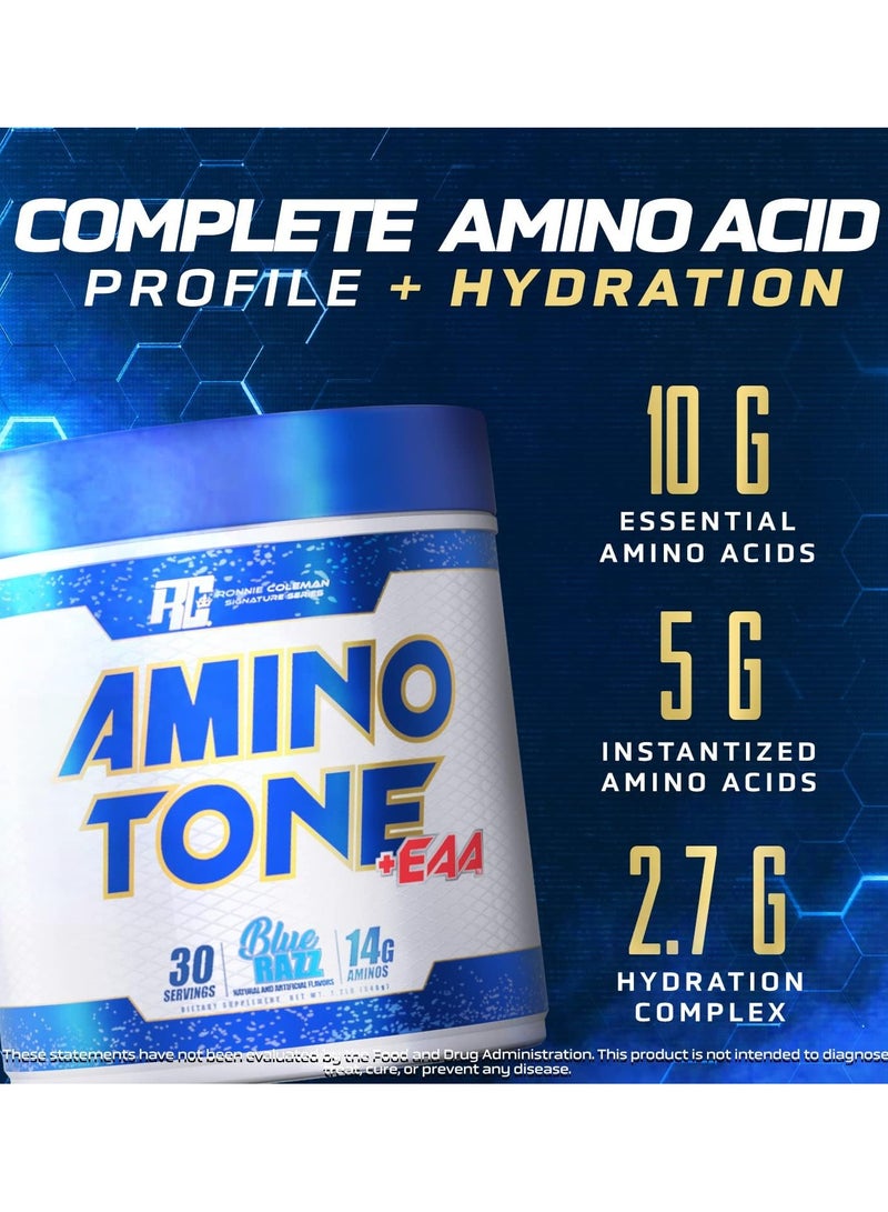 Ronnie Coleman Amino Tone + EAA 540g Blue Razz Flavor 30 Serving