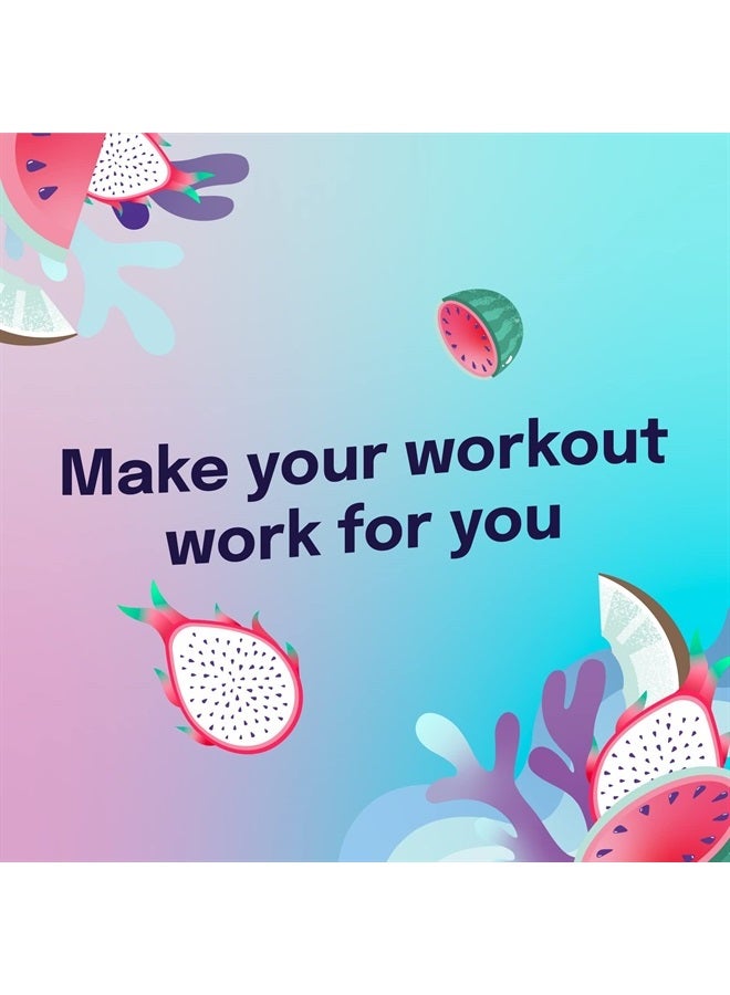 Pre Workout Powder Amino Energy Boost Endurance Supplement Sugar Free 200mg Caffeine L-Theanine, Beta-Alanine, Citrulline - 30 Servings Island Crush