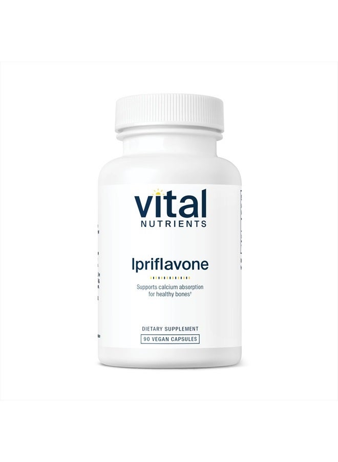 Ipriflavone - Isoflavone Support for Healthy Bones and Calcium Absorption - 90 Vegetarian Capsules per Bottle - 600 mg