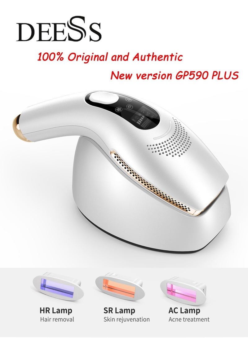 GP590 PLUS IPL Laser Hair Removal Device with Ice Cooling function Permanent Laser Hair Removal System 100% Original and Authentic