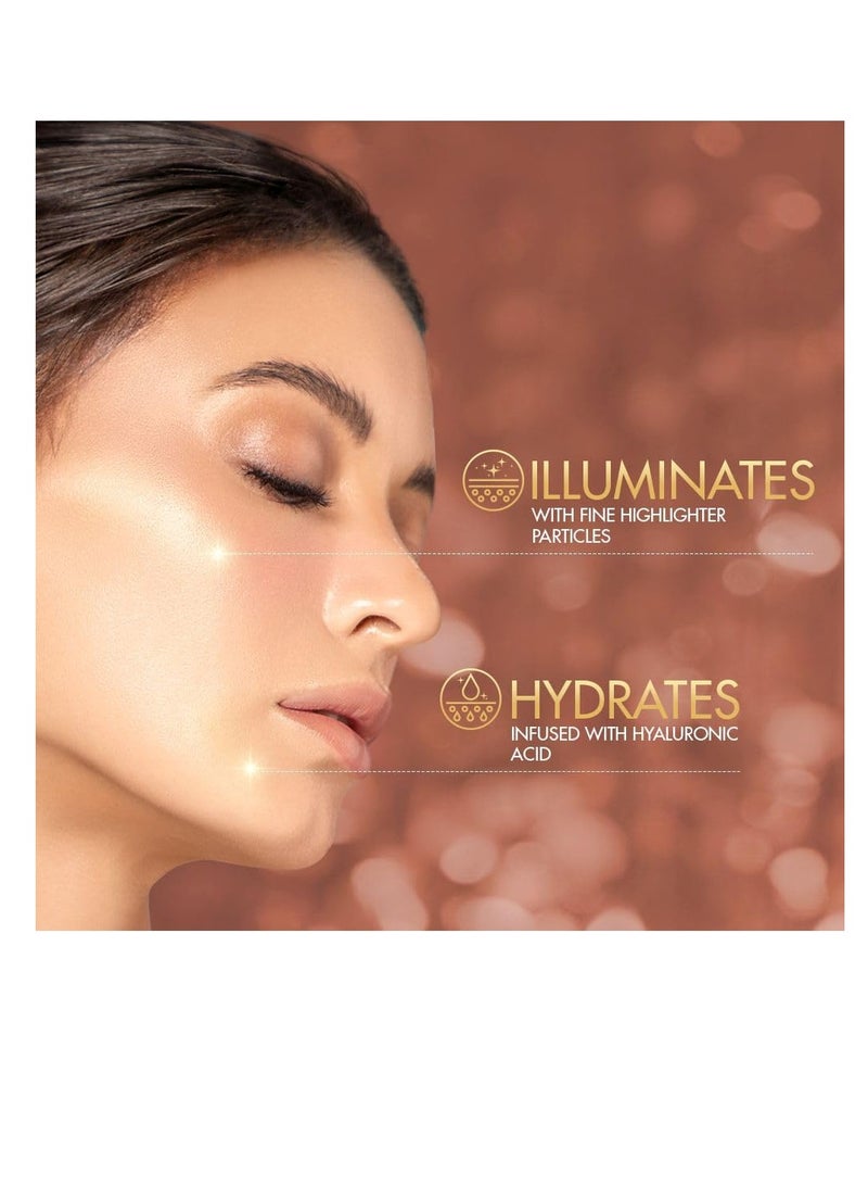 Lakme Lumi Lit Cream   Face Cream with Moisturizer   Highlighter  enriched with Niacinamide and Hyaluronic Acid   Gold 60g