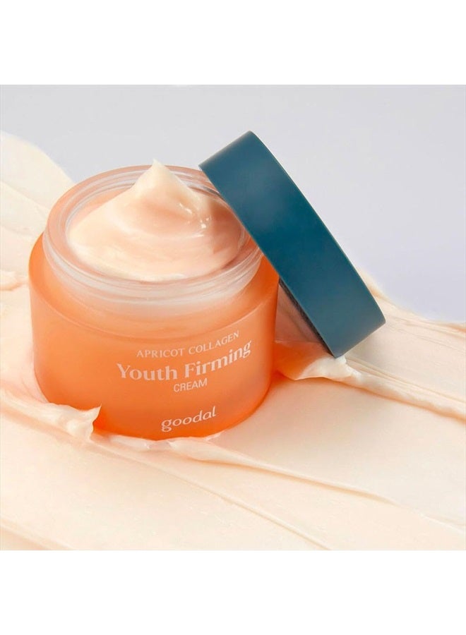 Apricot Vegan Collagen Cream for All Skin Types, Clean, Anti-Aging, Nourishing, Firming, Plumping Cream with Plant-Based Amino Acids and Antioxidants