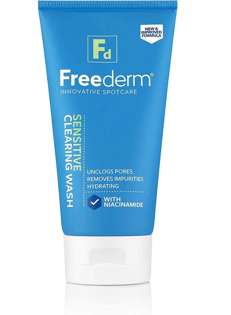 Freederm Sensitive Clearing Face Wash with Niacinamide, 150 ml