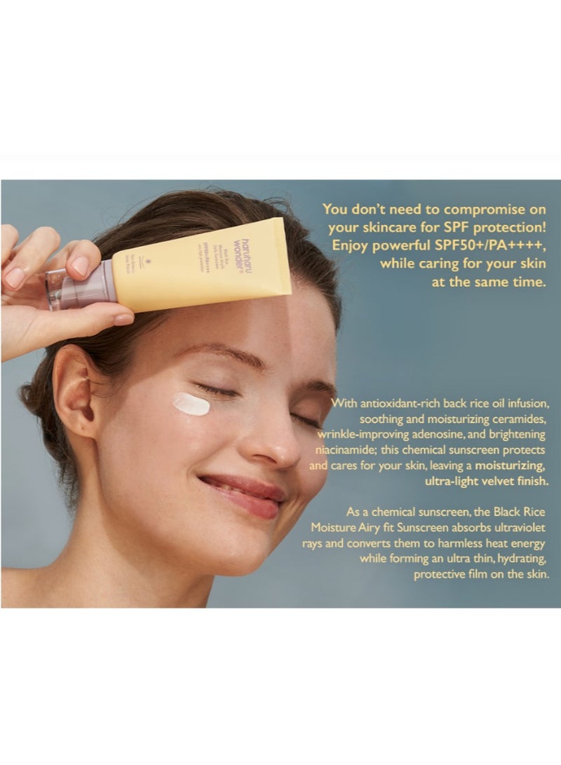 [HaruHaru Wonder] Black Rice Moisture Airyfit Daily Sunscreen 50ml