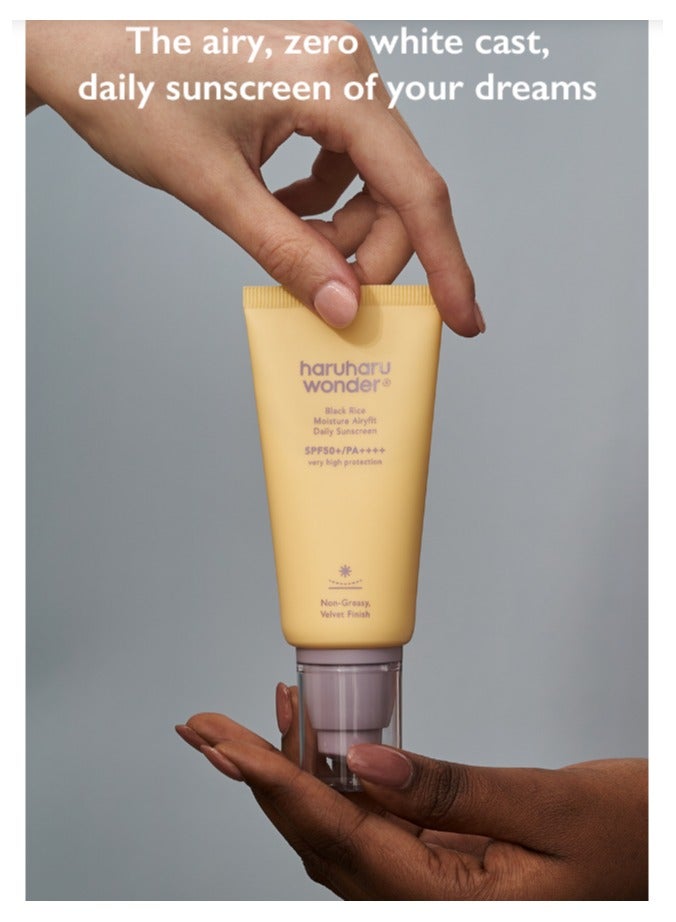 [HaruHaru Wonder] Black Rice Moisture Airyfit Daily Sunscreen 50ml