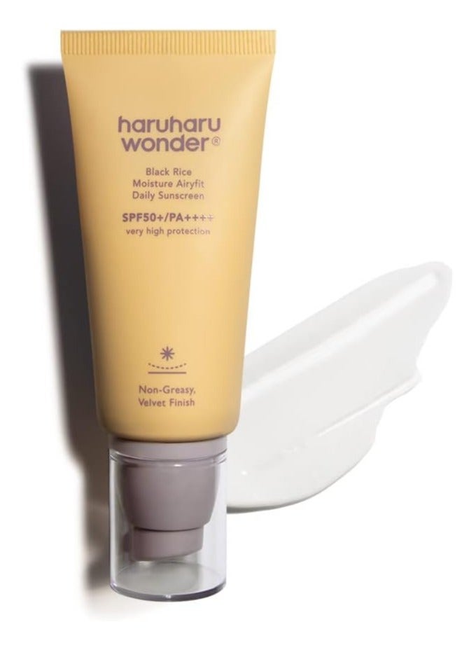 [HaruHaru Wonder] Black Rice Moisture Airyfit Daily Sunscreen 50ml