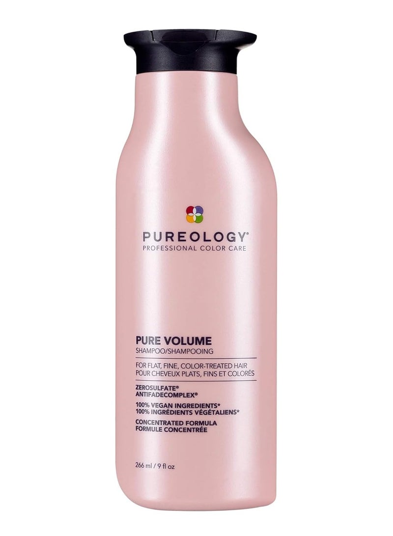 Pureology Pure Volume Shampoo | For Flat, Fine, Color-Treated Hair | Adds Lightweight Volume and Body | Clarifies Buildup | Sulfate-Free | Vegan