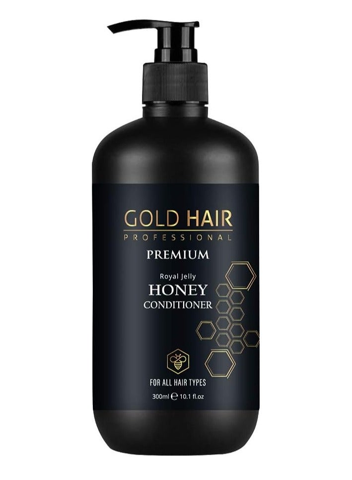 Gold Hair Professional Premium Honey Hair Conditoner for all Hair Types 300ml