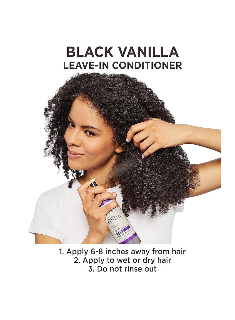 Carol's Daughter Black Vanilla Leave In Conditioner for Curly, Wavy or Natural Hair, Moisturizing Hair Care for Dry, Dull or Brittle Hair, 8 Fl Oz