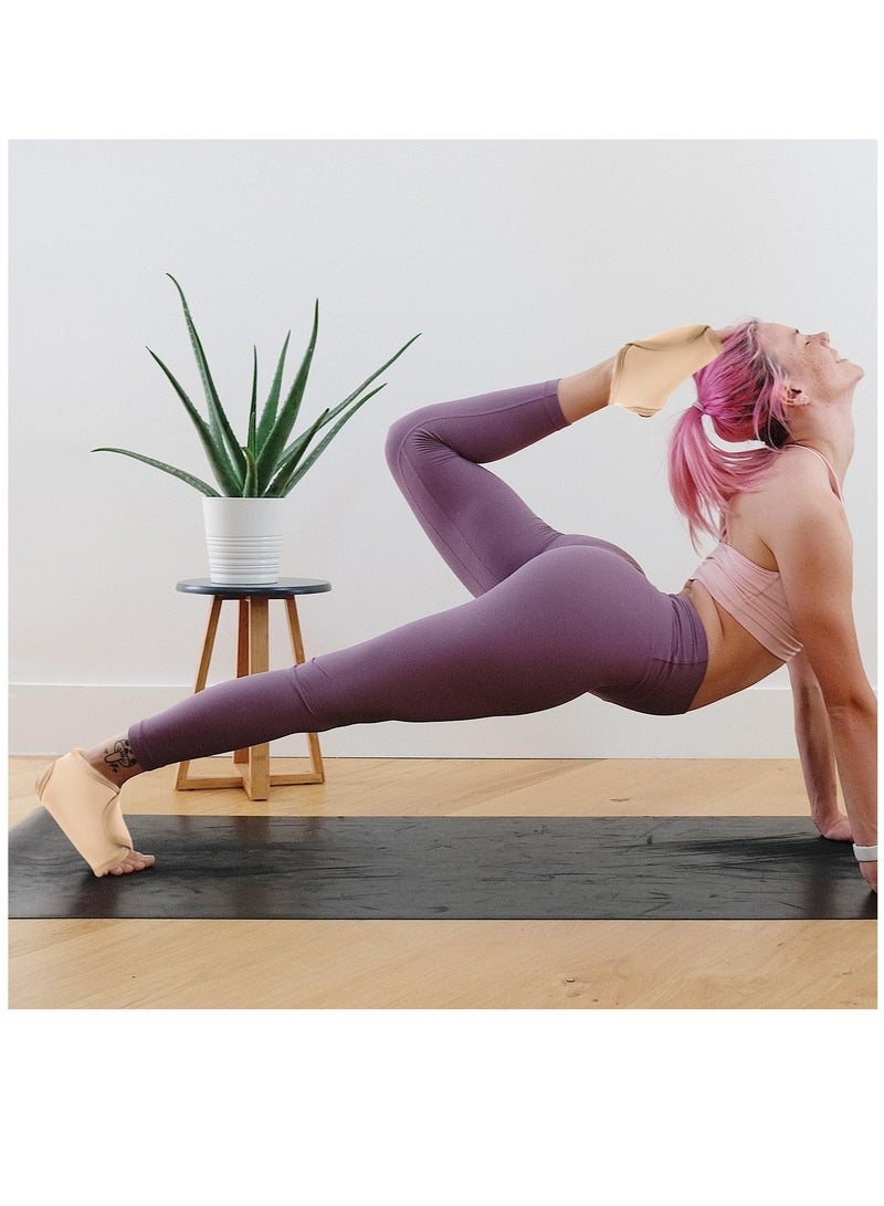 2 Pcs Ankle Organic Castor Oil Pack, Comfortable Castor Oil Pack Wrap for Feet Castor Oil Compress Wrap For Women Ankle Support, Castor Oil Not Included, Khaki