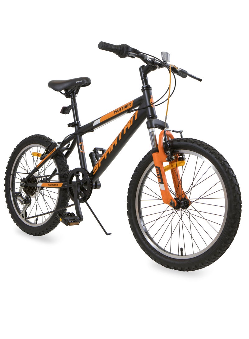 20 Inch Panther Mountain Bike - MTB Mountain Bicycle with Shimano Shifter | Alloy Brakes & Rims - Durable Frame for Trail Riding