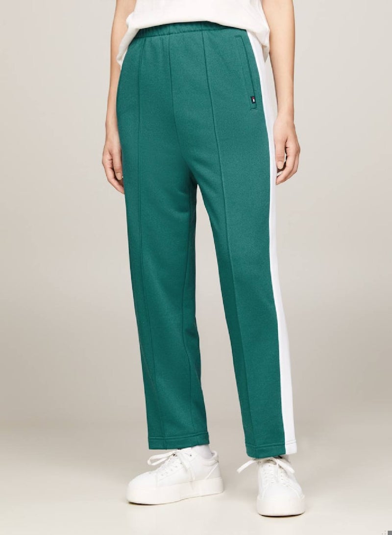 Varsity Stripe Tapered Flare Fit Joggers