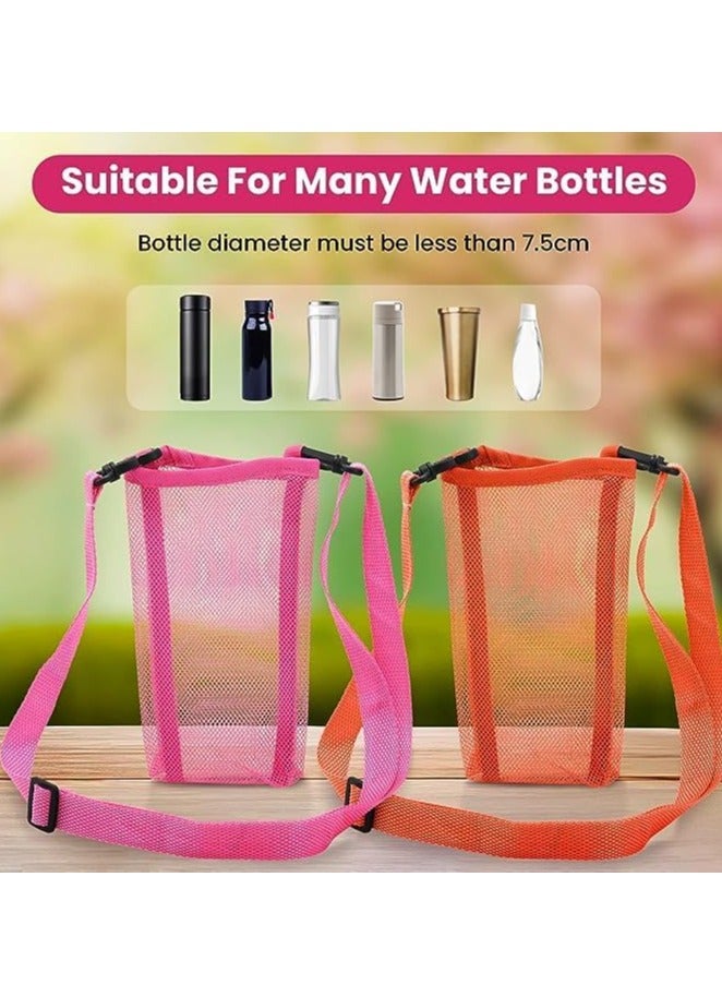 Water Bottle Carrier with Strap 2pcs Adjustable Water Bottle Strap People and Dog Water Bottle Sleeve Water Bottle Holder for Walking Gym Hiking Camping Walking