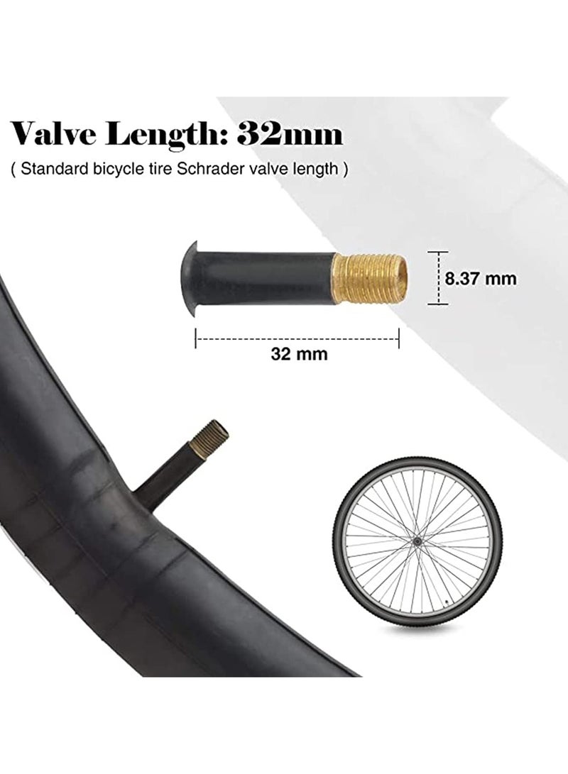 KASTWAVE Bike Inner Tube 26 x 1.75/2.125 Inch Bicycle Inner Tubes Rubber Replacement Bike Interior Tire Valve Road MTB Bike Tube with 2 Tire Levers, 2 Pack