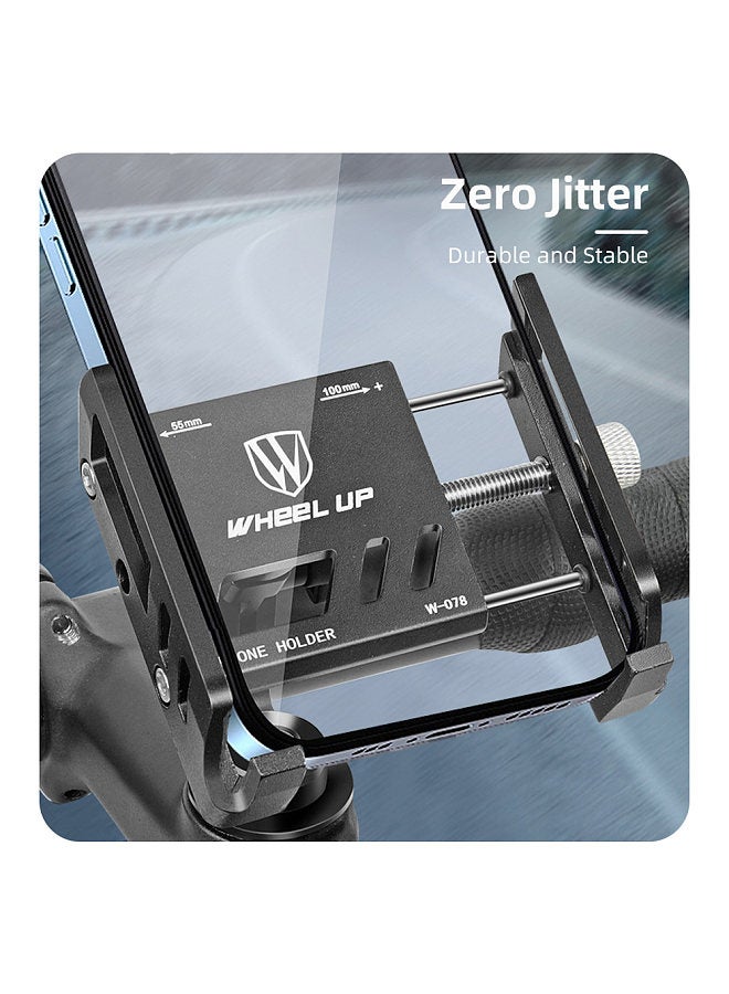 Bike Phone Holder Adjustable Aluminum Alloy Cellphone Holder Mountain Bike Riding Navigation Bracket