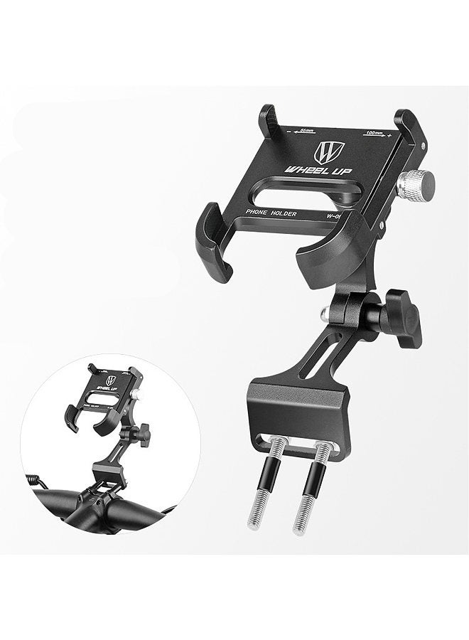 Bike Phone Holder Adjustable Aluminum Alloy Cellphone Holder Mountain Bike Riding Navigation Bracket