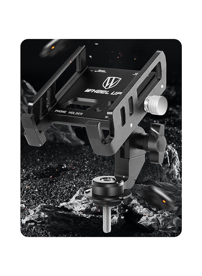 Bike Phone Holder Adjustable Aluminum Alloy Cellphone Holder Mountain Bike Riding Navigation Bracket