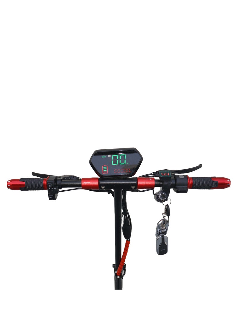 Electric Scooter 1000W Motor 48V10Ah Battery 35 to 45Km Range Max Speed 55KmpH 4 Suspension Led Lights & Digital Display  E10