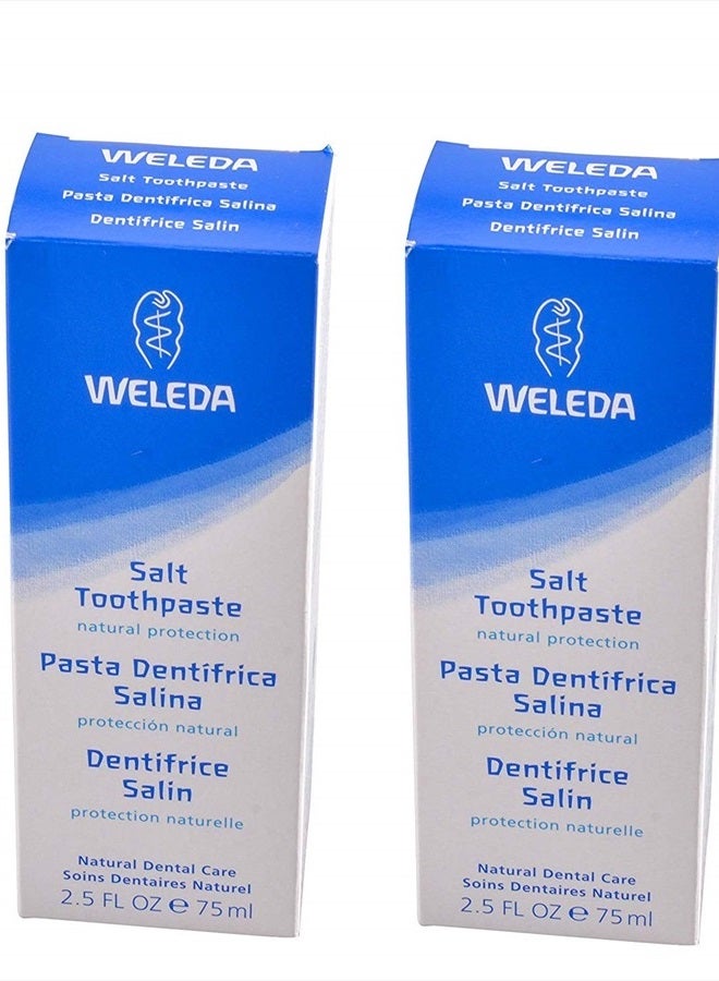 , Salt Toothpaste, 2.5 fl oz (75 ml) - 2pc