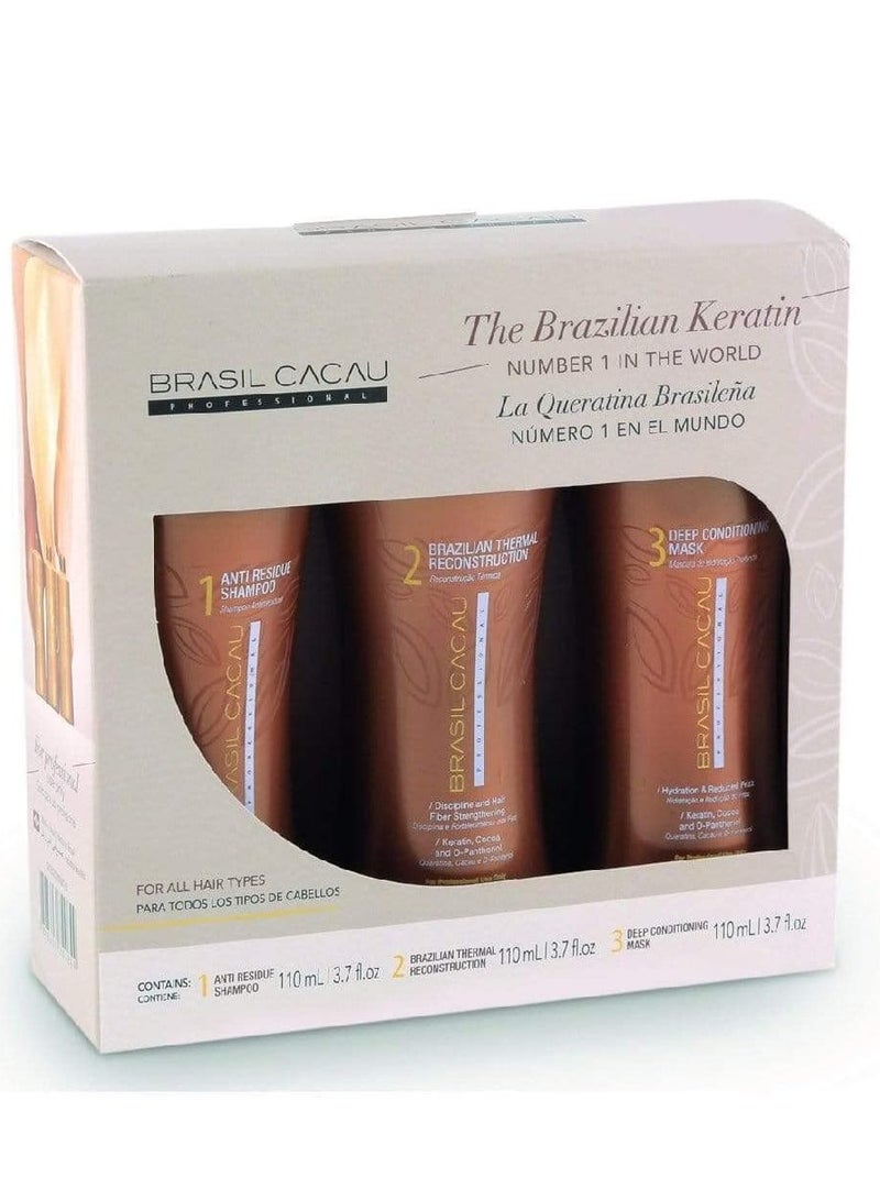 Brasil Cacau The Brazilian Keratin Hair Treatment Kit 110ml