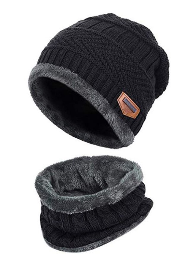 2-Piece Stylish Winter Thick Hat