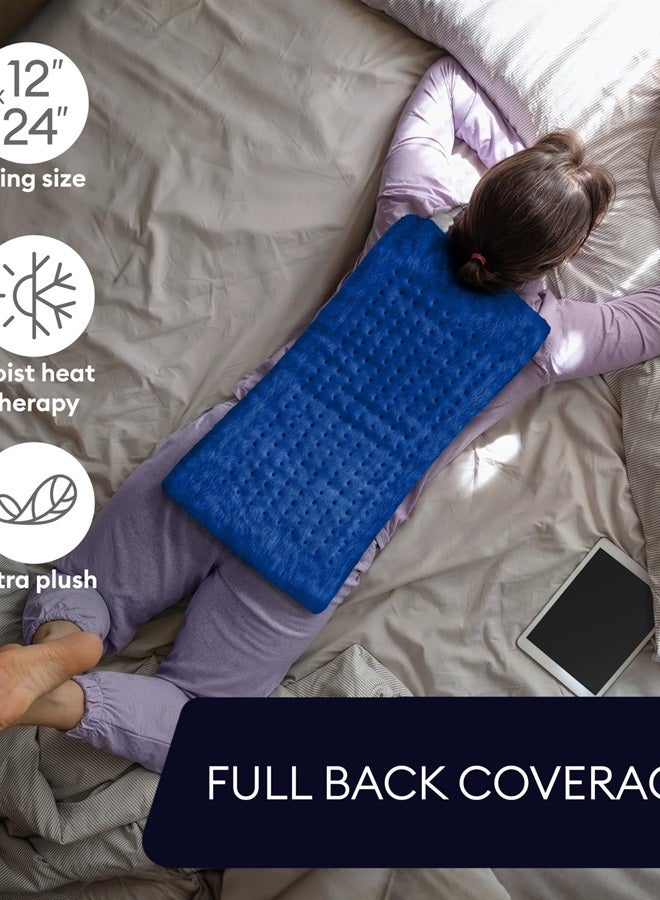 XL Heating Pad for Back Pain And Cramps Relief, Auto Shut Off, Machine Washable, Heat Pad, Holiday Gifts for All Heat Patch - Space Blue